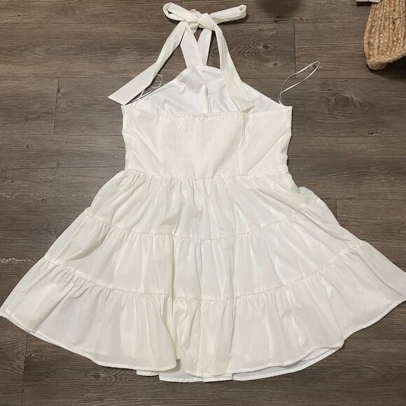 NWT TCEC- White Mini Dress- L - Picture 4 of 5